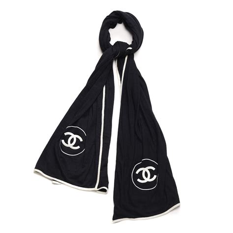 chanel black scarf|chanel scarves outlet.